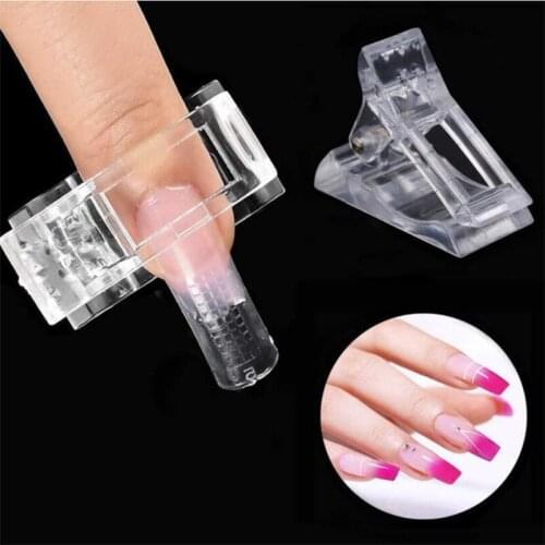 5Pcs Nail Tips Clip Quick Building Poly UV Builder Gel Assistant Tool DIY Manicure Plastic Extension Clamp