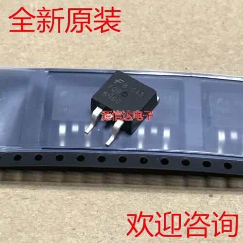 New original FQB8N60 8N60 8A 600V TO-263 N channel field effect pipe imported from stock