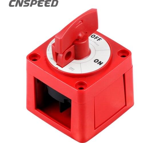 6004 M-Series Mini 48V 300Amp Waterproof RV Car Boat Battery Selector Isolator Disconnect Single Circuit Switch with Locking Key