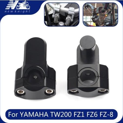 For Yamaha TW200 FZ6/FZ6S FAZER FZ1/FZ1S FAZER FZ-8 1 Pair 22mm Motorcycle CNC Aluminum handlebar Fat Bar Mount Clamps Risers