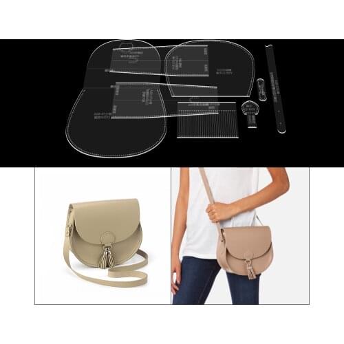 Brand New Kraft Paper Acrylic Sewing Pattern Template Handmade Diy Ladies Messenger Bag Leather Craft Pvc Template