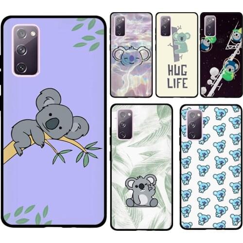 Koala Kawaii Animal Soft Case For Samsung Galaxy S21 Ultra S20 FE Note 20 Note 10 Plus S8 S9 S10 Phone Cover