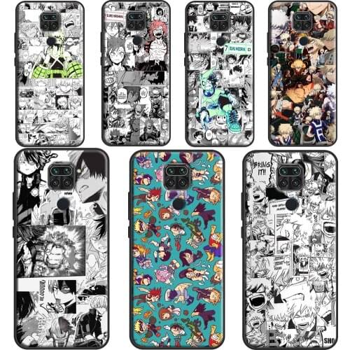 My Hero Academia Deku Manga Collage Case For Xiaomi Redmi Note 9 Pro 8 7 8T 9S Note 10 Pro Coque For Redmi 9 9A 9C 9T K40 8A