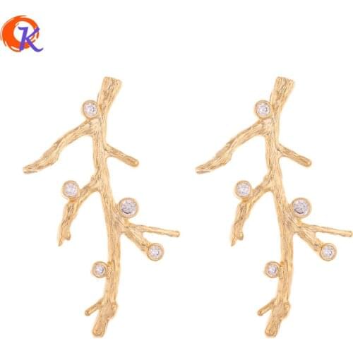 Cordial Design 10Pcs 24*38MM Jewelry Accessories/Earrings Connectors/DIY Making/Genuine Gold Plating/Hand Made/Earring Findings