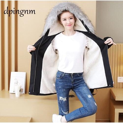Dpingnm Winter Women Warm Jackets Coats Basic Long Parka Outerwear Cotton Zip Fashion Jacket S-3XL Casual Female Coats BJT601