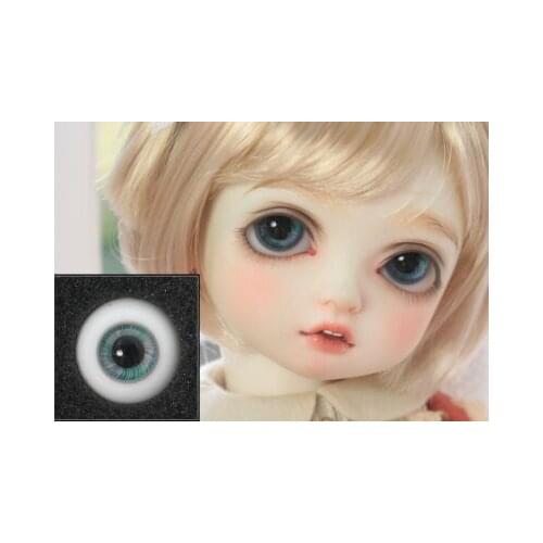 BJD doll eyes suitable for 12mm 14mm16mm18mm with small iris size blue and white real eye glass doll accessories