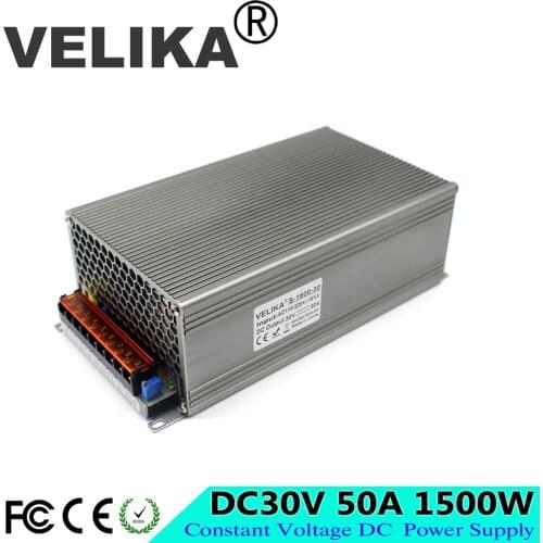 DC Power Supply Switching 30V 50A 1500W Driver Transformers 110V 220V AC to DC30V SMPS for strip lamp Light CNC CCTV Stepper