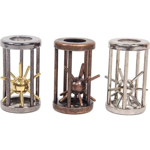 Metal Material Intelligence Alloy Lock Bird Cage Nine Chain Unlock Unlock Magic Children Adult Puzzle Entertainment Party Game