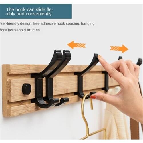 Wall Clothes Hooks Solid Wood Wall Hooks Household Clothes Shelf Towel Coat Hook Wall Hangers Bathroom Hook Wall Rack Key Holder
