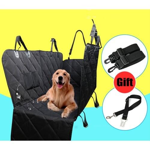 Dog Car Back seat Cover Rear Hammock Cushion Cover For Cars Trucks SUVsWaterproof Safety Belt Transportin