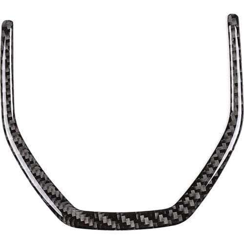 New Soft Carbon Fiber Steering Wheel Decoration Frame Cover Trim for Land Rover Discovery Sport 2015-2019