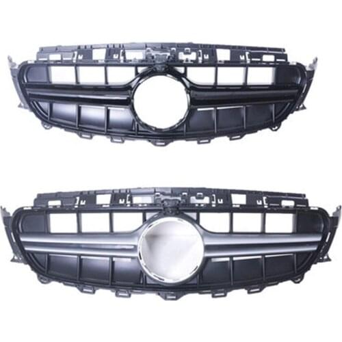 Front Car Racing Grill Billet Bumper Grille Upper Cover Fit For Mercedes Benz W213 E-Class E300 2016 2017 2018 2019 AMG