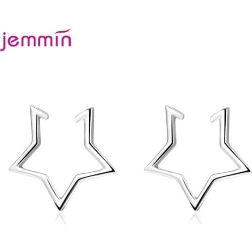 Simple 925 Sterling Silver Clip Earrings Non Piercing Jewelry For Women Clip Earrings Ear Cuff Ear Clip Without Ear Hole