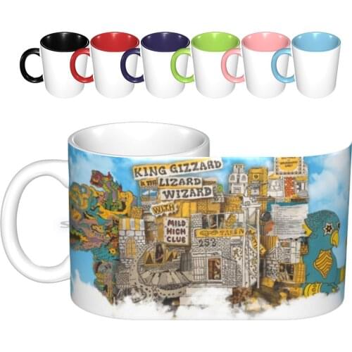 King Gizzard And The Lizard Wizard Mild High Club Sketches Of Brunswick East Ceramic Mugs Coffee Cups Milk Tea Mug King Gizzard