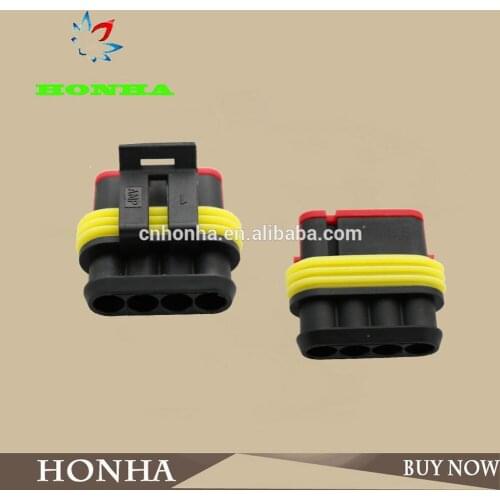 High quality 4 Pin AMP 1.5 Connectors DJ7041-1.5-11/21 Waterproof Wire Connector,Xenon lamp connector Automobile Connector