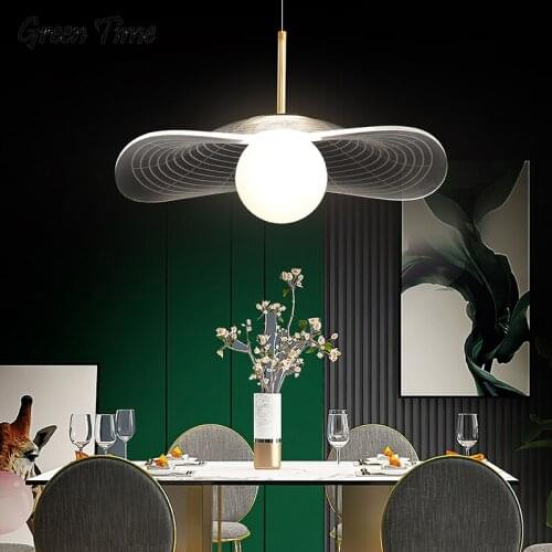 Gold LED Pendant Light Modern Indoor Pendant Lamp for Dining Room Kitchen Living Room Bedroom Home Decoration Lighting Luminaire