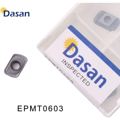 10pcs EPMT0603 EPNW0603N-8 Solid Carbide Inserts Face End Mills Lathe Blade Milling Cutter Tool