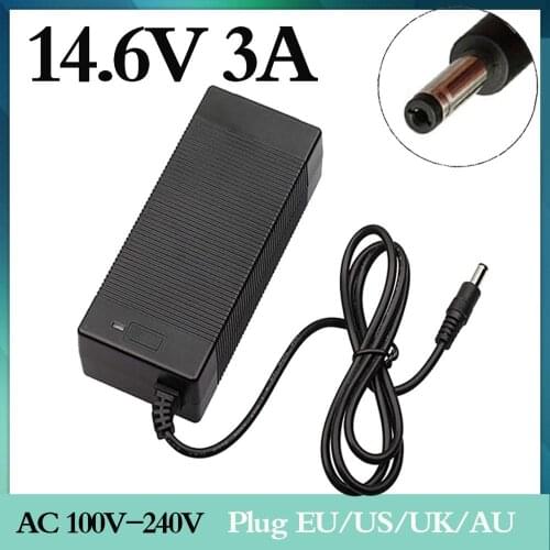 14.4 or 14.6 V 3A battery charger for 4S 3.2 V 4 series Lifepo4 Battery pack with 3A constant current charge