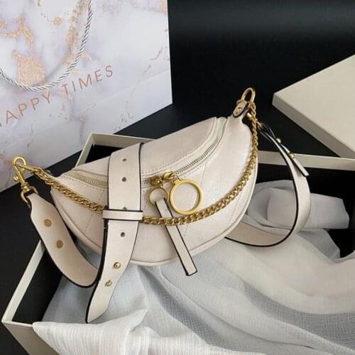 2021 Womens Fanny Pack High Quality Waist Bag Chain Shoulder Crossbody Chest Bag Female Handbag