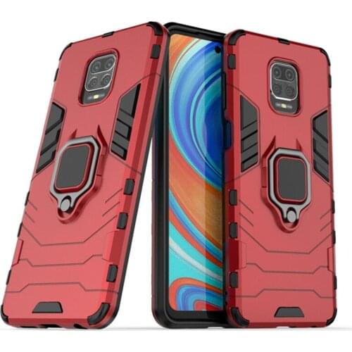 200pcs Magnet Suction Armor Hard Case Kickstand Cover Shockproof Stand For Xiaomi Redmi Note 10 Pro Max 10S 9 9A 9C 9S 9T K40