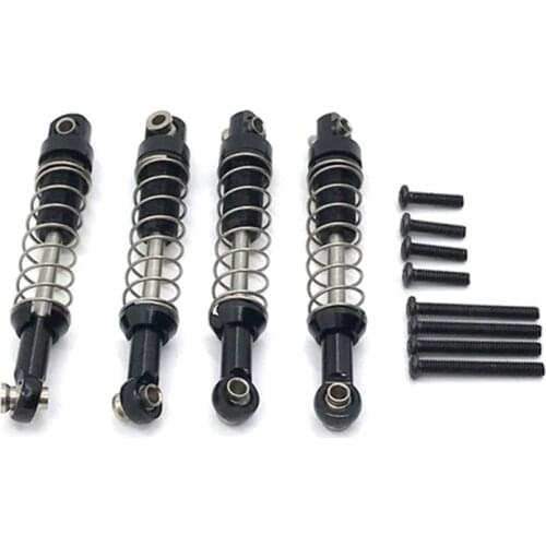 4Pcs Metal Upgrade Shock Absorber Damper for MN 1/12 D90 D91 99S for WPL C14 C24 RC Car Accs Parts