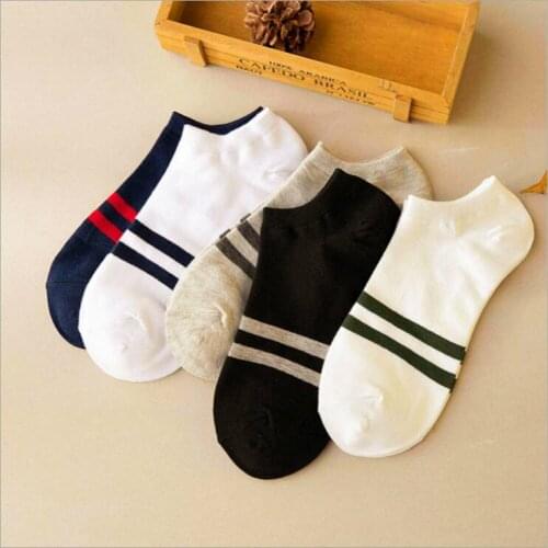 5 pairs of new boat socks mens short shallow invisible cotton socks mens socks