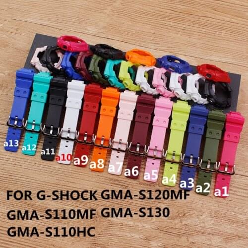 Watch accessories for Casio resin strap case for G-SHOCK GMA-S110 GMA-S120 S130 ladies watch strap