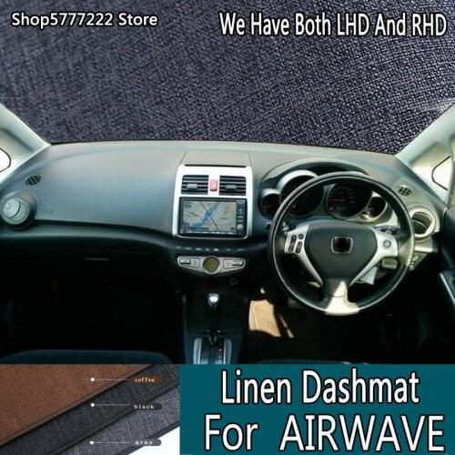 Car Styling Linen Dash Mat Covers Dashmat Dashboard Pads Accessories For honda AIRWAVE Partner 2005 2006 2007 2008 2009 RHD
