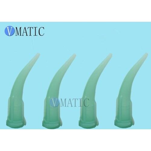 Free Shipping 100Pcs 18G TT Tapered Glue Dispensing Plastic Bent Needle Tips