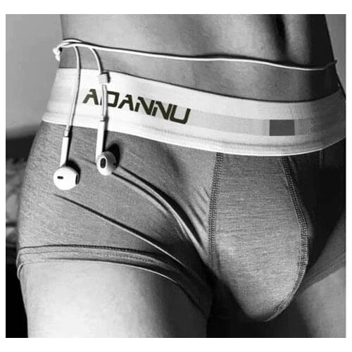 Men Boxer Cotton Men Underwear Male Pants Cueca Tanga Breathable U Convex Comfortable Underpants Quick Dry AD45