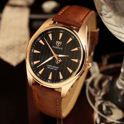 Mens Watches Top Brand Luxury Yazole Watch Men Watches Fashion Unique Designer Man Quartz Watch Business Gentle Clock xfcs reloj