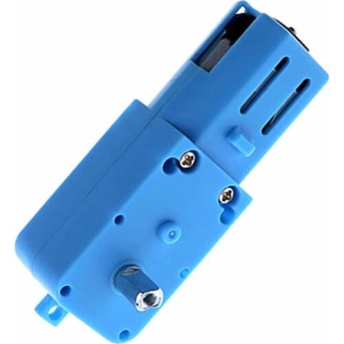 DC 3V-6V 1:90 Metal Gear Motor All Metal/Half Metal Single Axis Gear Motor Robot Intelligent Vehicle Speed Reducer TT Motor Blue