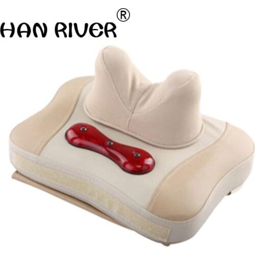 HANRIVER Massage pillow back neck massage cushion neck shoulder waist multi-purpose household heating body massager