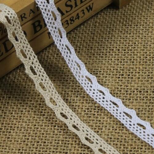 1.1cm Width Lace Trim Ribbon White Beige Hollow Lace Handmade Craft Home Deocoration Curtain Clothing Patchwork Headdress DIY