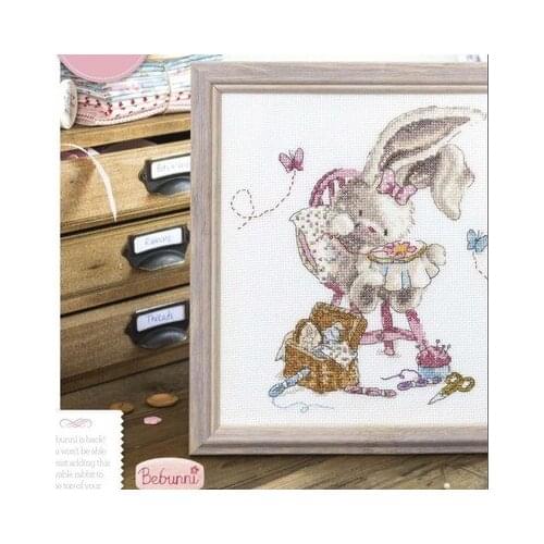 HH Birds and Peach Blossoms and Birds Counted Cross Stitch Kit Cross stitch RS cotton with cross stitch Embroidered Rabbit