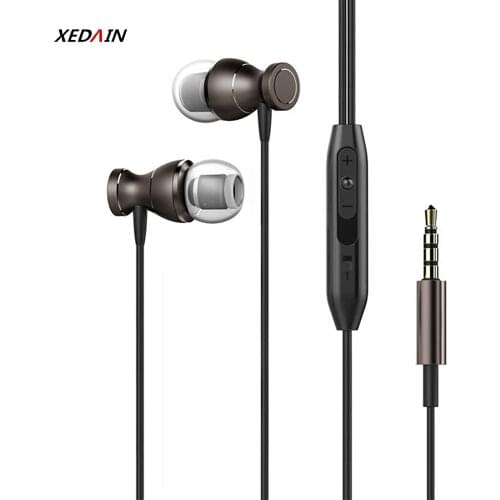 In-Ear Bass Sound Earphone Headsets Control Magnetic Clarity Stereo Sound With Earphones For iPhone Mobile Phone MP3