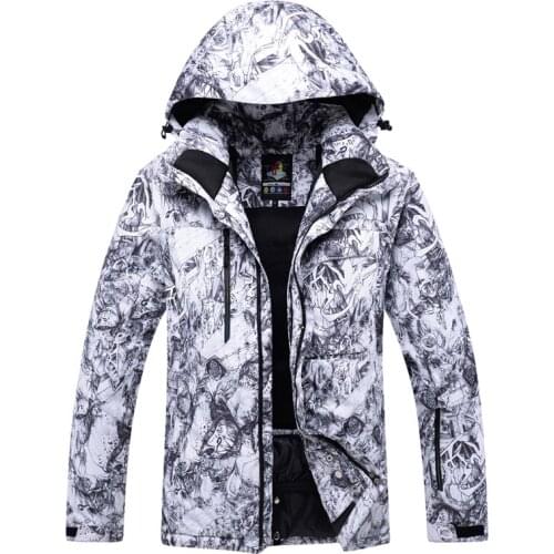 2018 new winter mens outdoor waterproof windproof breathable warm thickening veneer double board ski clothing mens tide