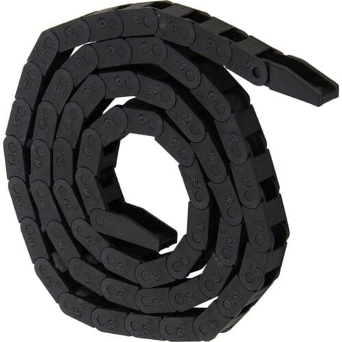 New Cable Wire Carrier 7x7mm Plastic Nylon Towline Cable Drag Chain Nested for Electrical Machinery CNC Machine Tool Black