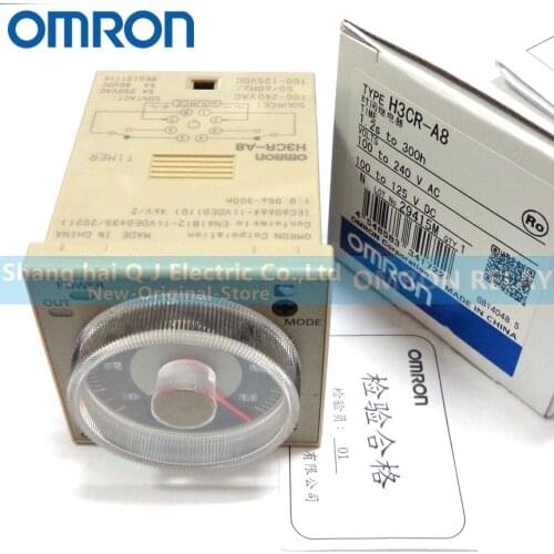 OMRON TIME RELAY H3CR-A8 100-240VAC 100-125VDC 1.2S-300H Brand new and original relay