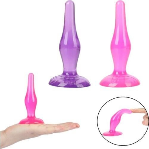 Silicone Butt Plug with Suction Cup Anal Plug Prostate Massager Stimulator Masturbation Adult Backyard Sex Toys for Men Women