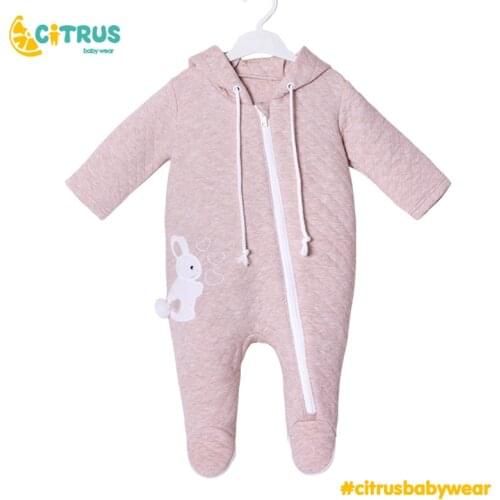 CITRUS Spring Autumn Baby Jumpers Cute Cartoon Rabbit Girl Boy Jumpers Kids Baby Outfits Clothes Baby Rompers