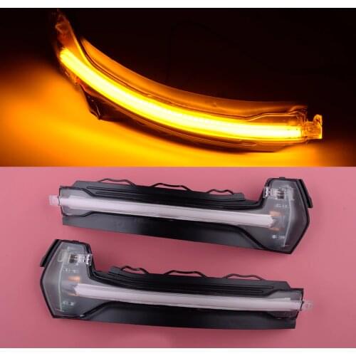 NEW 2pcs Clear Lens Dynamic LED Wing Rearview Mirror Turn Signal Light Lamp Fit For Audi A3 8V S3 RS3 2013-2015 2016 2017 2018