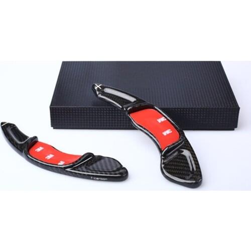 2pcs/Pairs Carbon Steering Wheel Shift Paddle Extension For VW Golf 7 R-line GTI POLO
