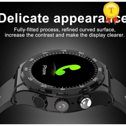 High quality mtk6737 4g network round shape heart rate monitor sport smart watch with 730mAh big battery long standby for s8