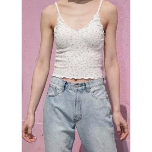 V neck spaghetti strap tank top womens cami