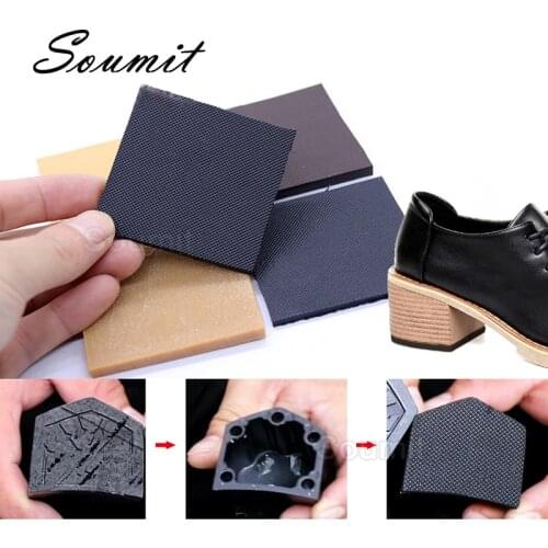 Shoes Sole Pad for Women High Heels Sandals Repair Heel Anti-Slip Rubber Mat Outsole Replacement Square Shoe Bottom Insert Patch