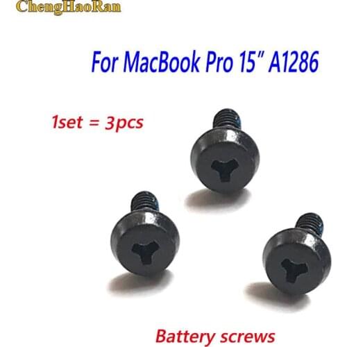 ChengHaoRan 1Set Battery Scew Screws For Macbook Pro 15" A1286 MC373 721 372 723 MD103 MD104 Tri-Wing Screws