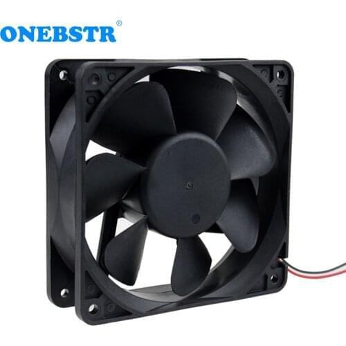 12038 Brushless DC Fan 12V 24V 120X120X38mm Sleeve Bearing XH2.54-2Pin Connecter Large Heat Dissipation For Machinery Equipment