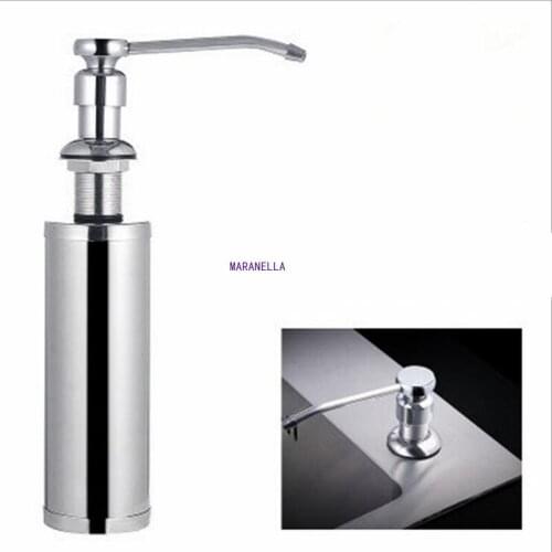 Portable Bathroom Sink Liquid Soap Dispensers Metal Kitchen Sink Soap Dispenser Cleaning Dish Detergent Storage Dispenser