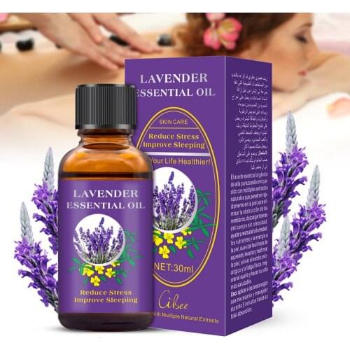 Lavender Massage Essential Oil Relieve Anxiety Promote Metabolism Replenishing Body Rejuvenating Body SPA Essential Oil
